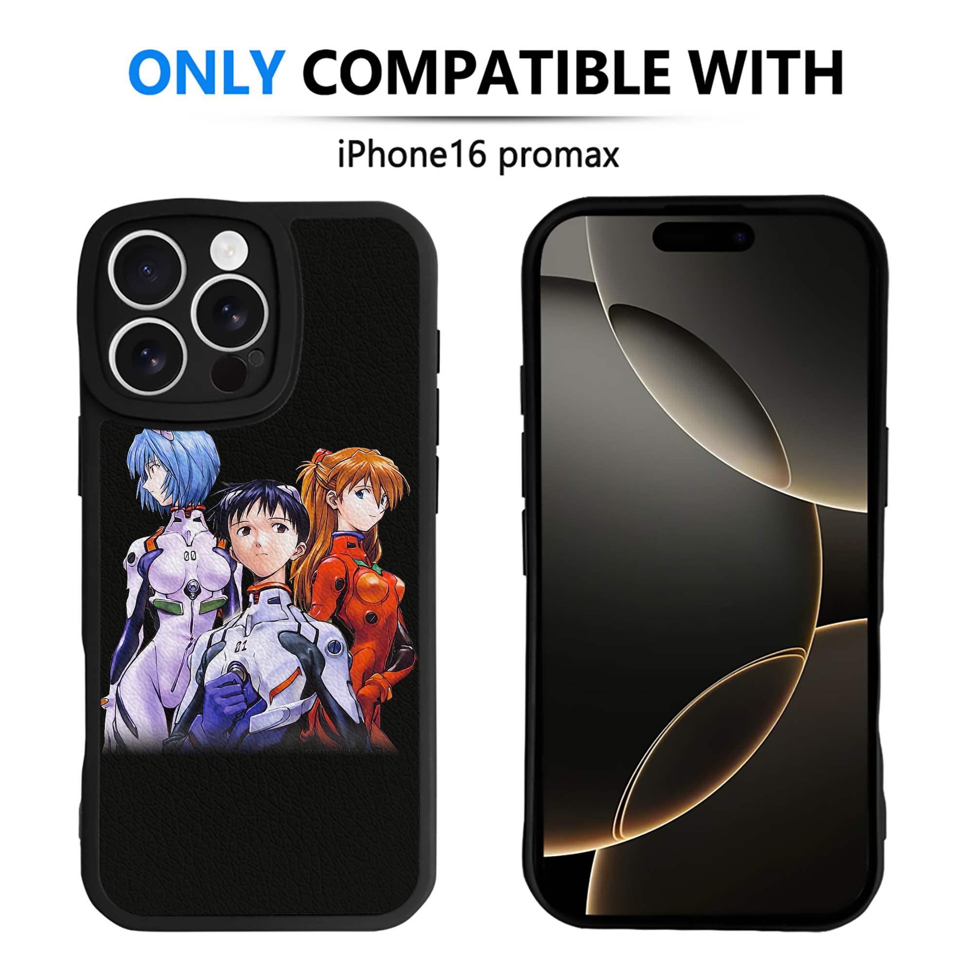 （画像用） EVA 新世紀エヴァンゲリオン 【iPhone 16シリーズ対応】シリコンスマホケース（レザー調） 材質：シリコン
